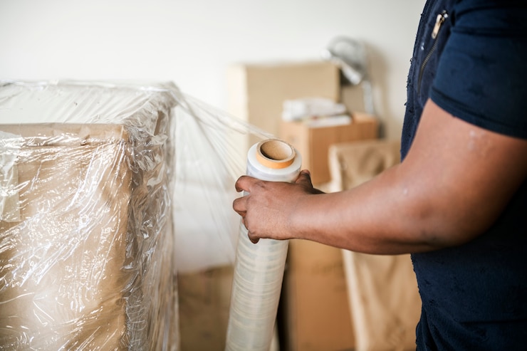 Free Photo black man moving furniture