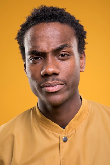 Black man posing