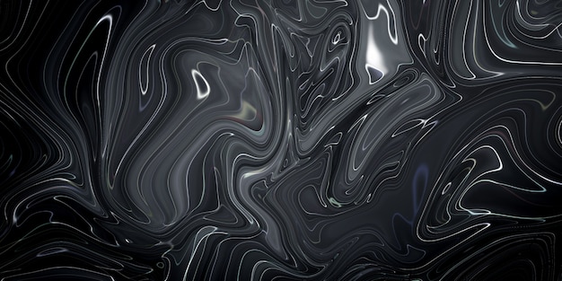 Black Marble ink texture acrylic painted waves texture background. pattern can used for wallpaper or skin wall tile luxurious.