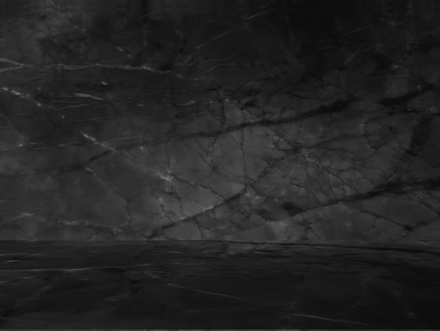 Черный мрамор естественный узор для фона, абстрактный черный и белый.