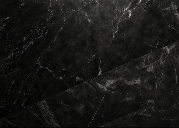 Free photo black marble texture background