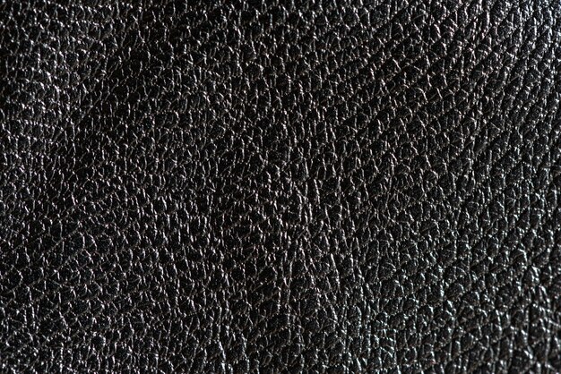 Черный шероховатый кожаный текстурированный фон