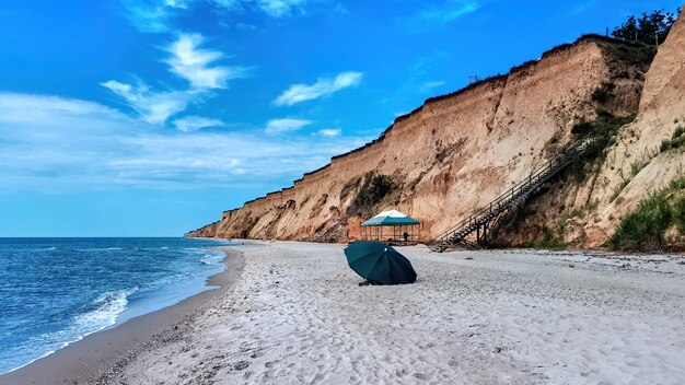 Black sea coast in Kurortnoye