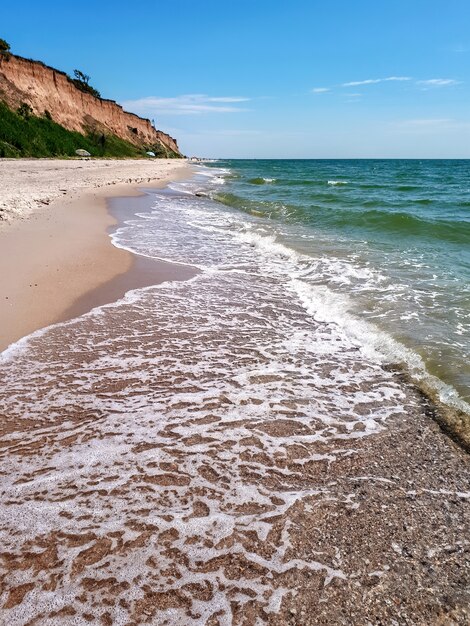 Black sea coast in Kurortnoye,