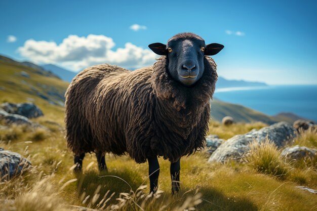 Black sheep portrait