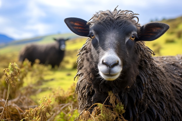 Black sheep portrait