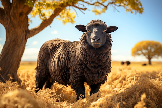 Black sheep portrait