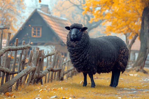 Black sheep portrait