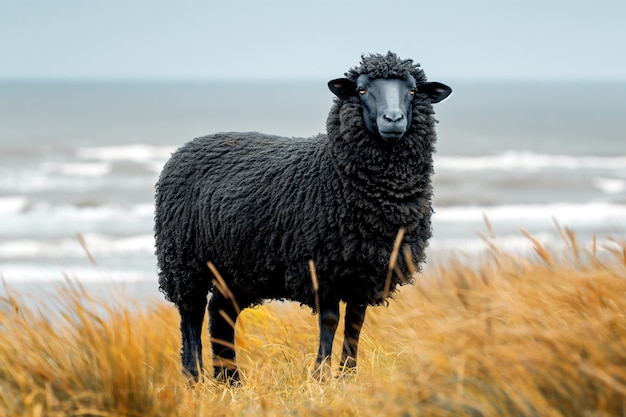 Black sheep portrait