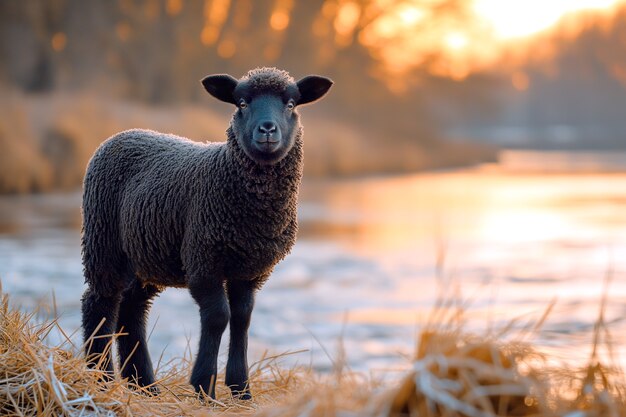 Black sheep portrait