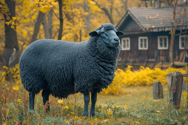 Black sheep portrait