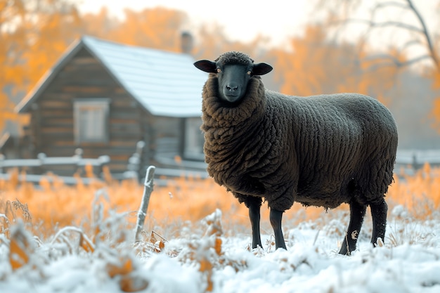 Black sheep portrait