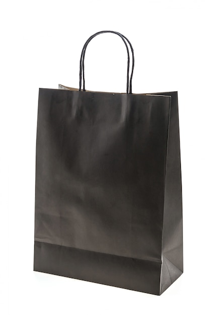 Free photo black shopping bags