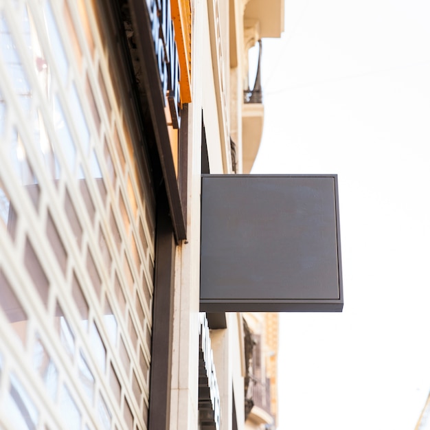 Free photo black square sign