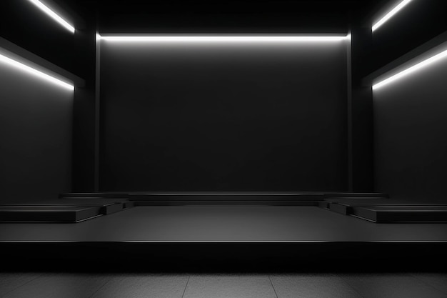 舞台の黒い背景