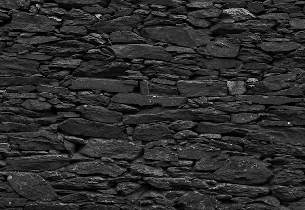 Black stone stucco pattern