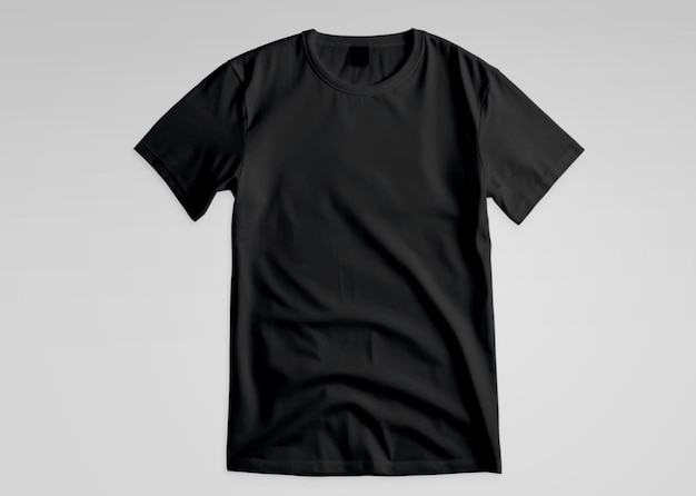 Black Tshirt on white background