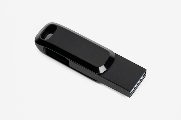 Free photo black usb flash drive technology data storage device