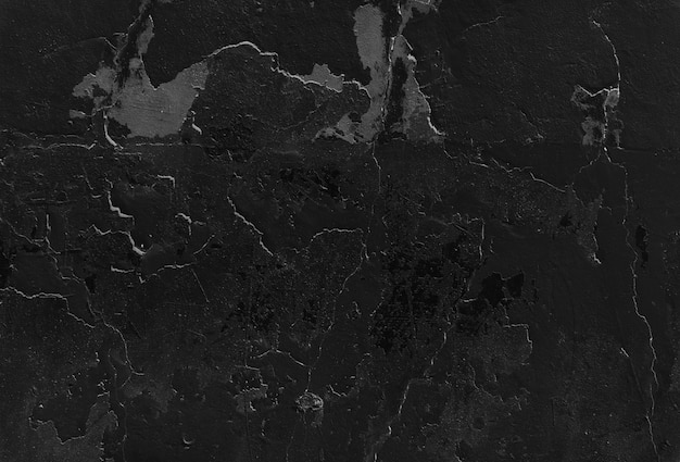 Бесплатное фото Черные стены с облупившейся краской