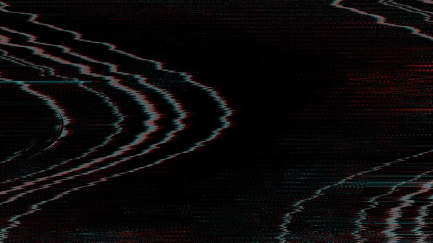 Black wavy glitch effect texture background