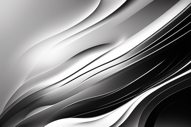 A black and white background with a wavy pattern.