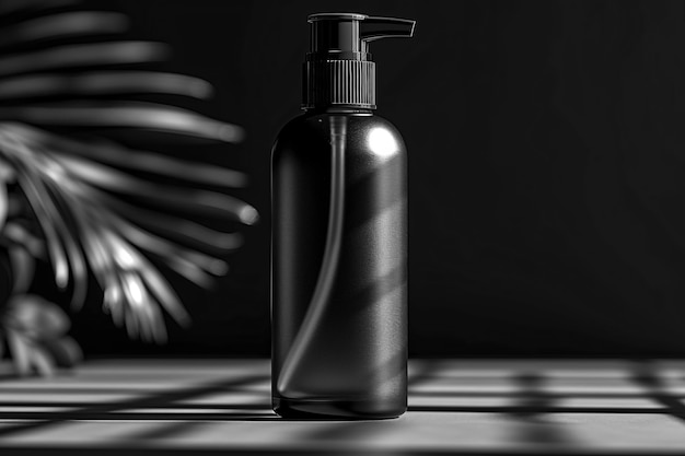 Free photo black and white beauty product