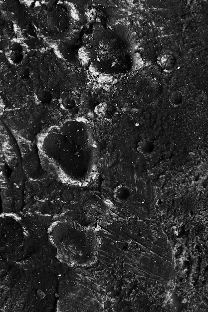 Free Photo black and white details of moon texture concept