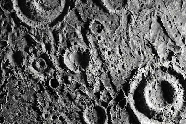 Foto gratuita dettagli in bianco e nero del concetto di texture lunare