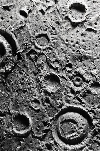 Black and white details of moon texture concept