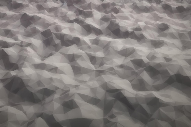 三角形のパターンを持つ水面の白黒画像。