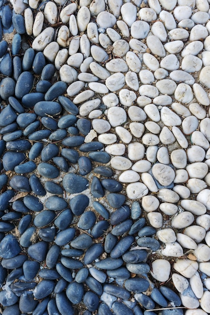 black and white pebbles