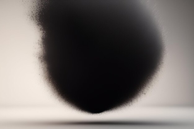 Черно-белая фотография черного объекта на белом фоне.