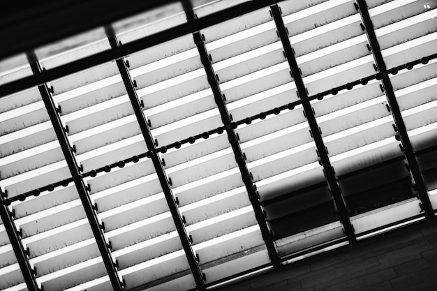 Free photo black and white photo of windows