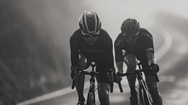 Foto gratuita black and white portrait of athlete participating in the olympic championship sports