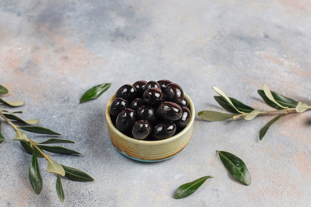 black whole olives.