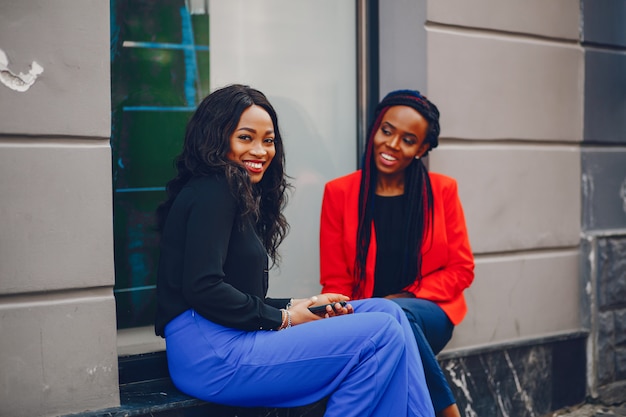 Black women in a city