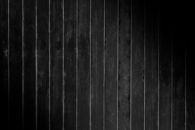 黒い木の板の織り目加工の背景