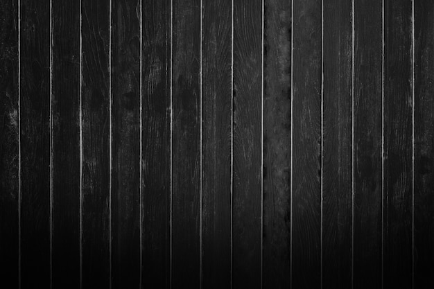 Black wooden wall