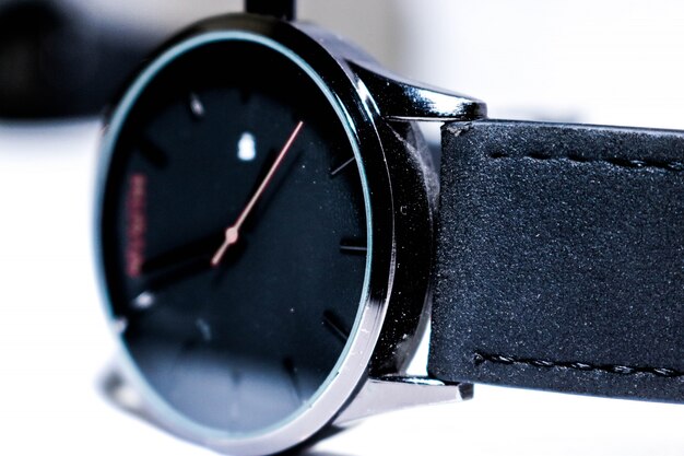 Black wrist watch