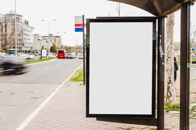 Blank billboard with copy space for content