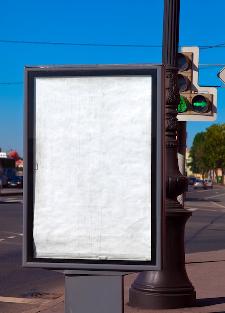 Blank billboard