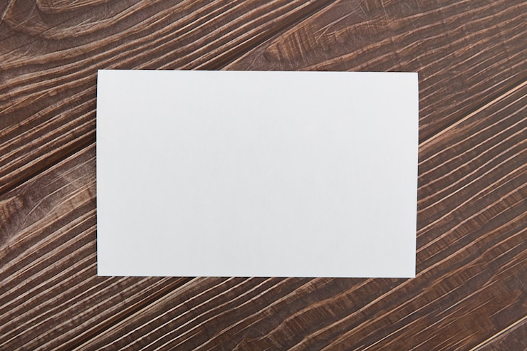 Free Photo blank brochure on table