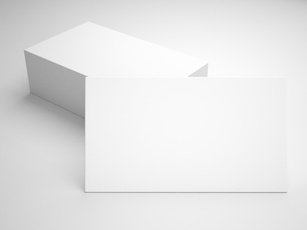 Blank business card presentation mockup