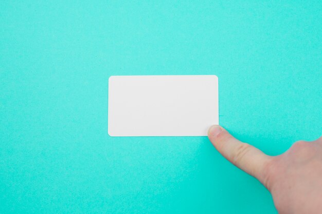 Blank business card template