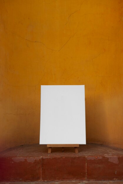 blank canvas for painting indoors still life