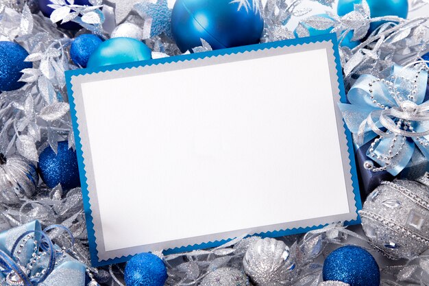 Blank christmas card 