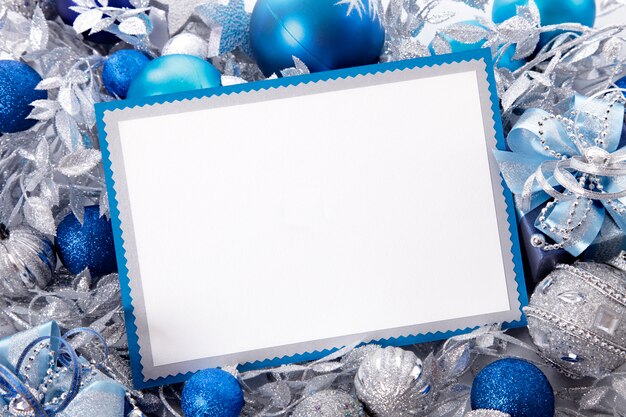 空白のクリスマスカード