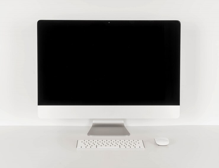 Free Photo blank desktop computer
