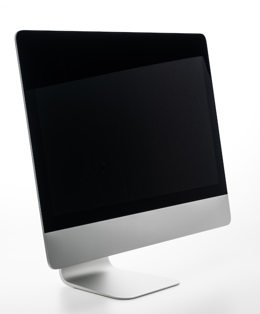 Free photo blank desktop computer