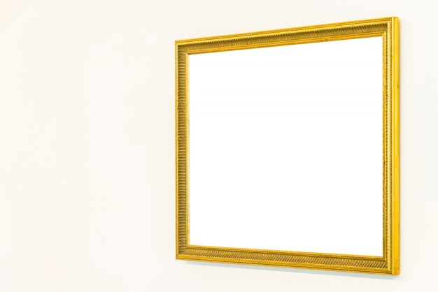 Blank frame on wall